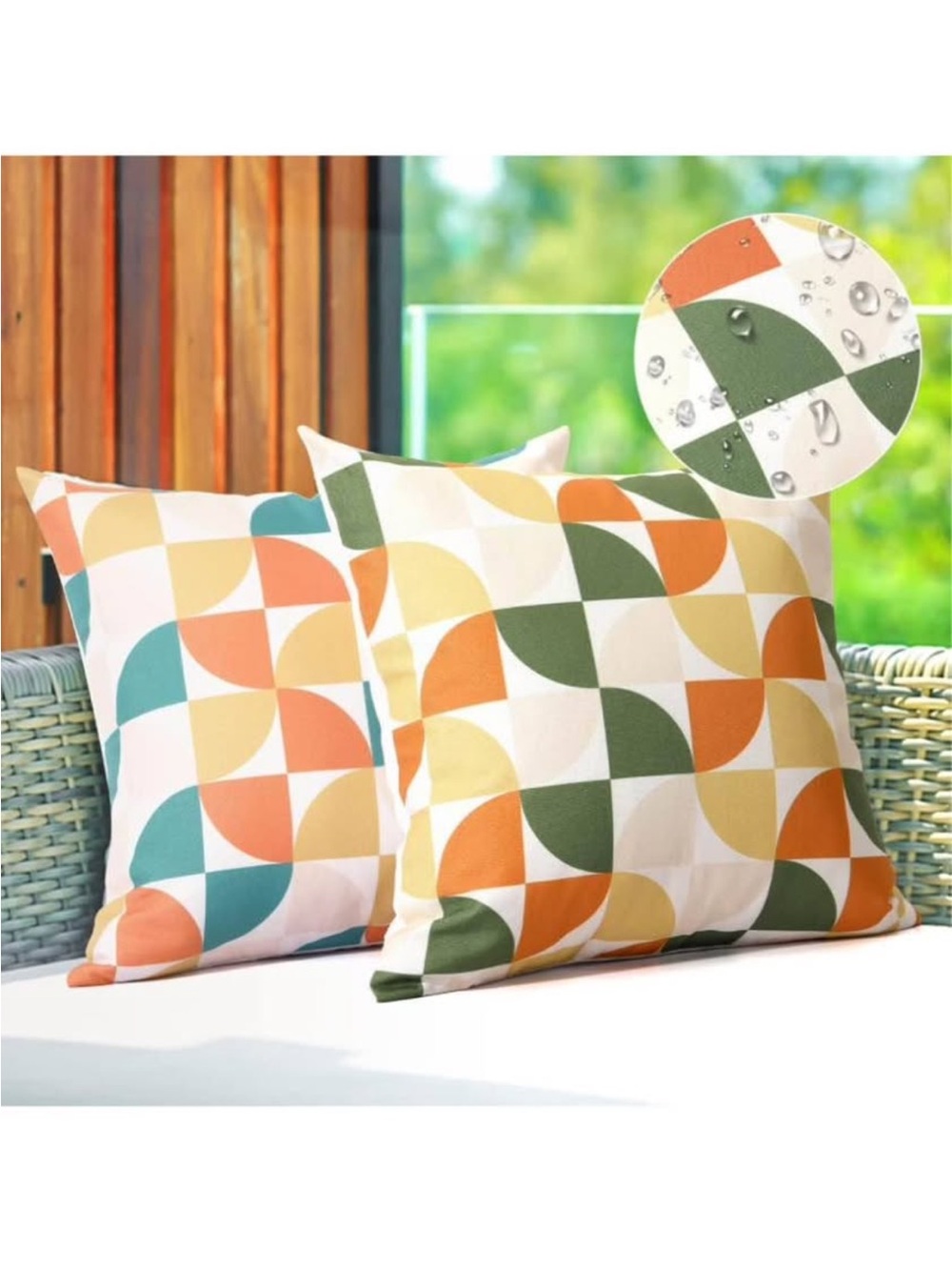 New Geometric Throw Pillows / Indoor or Outdoor